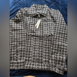 Amiri Monogram Pattern Jacket – Black/White – Size XL